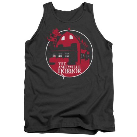 The Amityville Horror Tank Top Red House Charcoal Tanktop