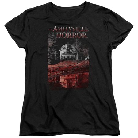 The Amityville Horror Womens Shirt Cold Red Black T-Shirt