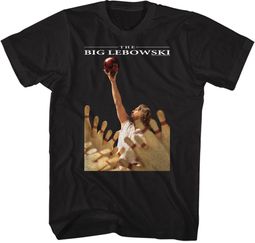 The Big Lebowski Dude with Bowling Ball T-shirt The Big Lebowski Dude with Bowling Ball T-shirt