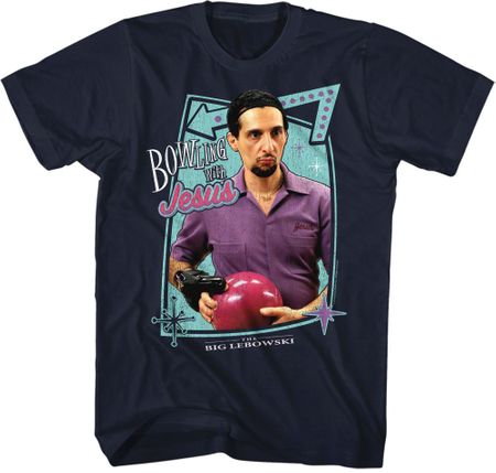 The Big Lebowski Bowling with Jesus T-shirt