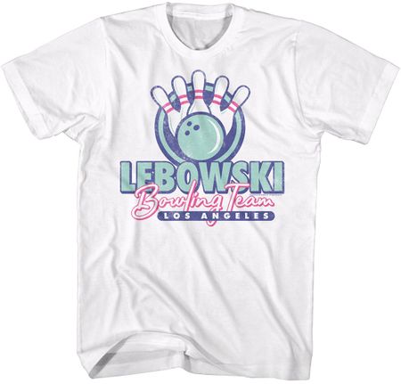 The Big Lebowski LA Bowling Team T-shirt - White