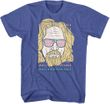 The Big Lewbowski Sunglasses Logo T-shirt - Blue