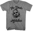 The Big Lebowski The Dude Abides T-shirt - Gray