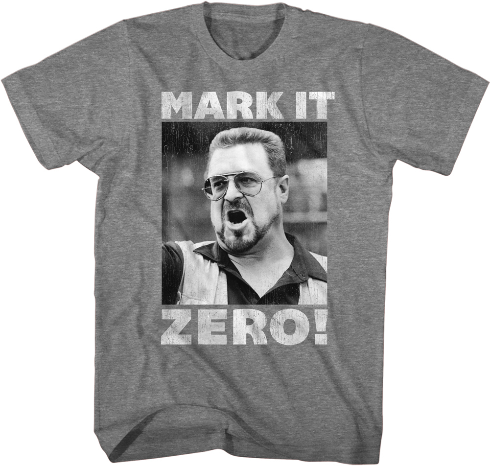 Big Lebowski Walter Glasses T Shirt Casual Round Neck White