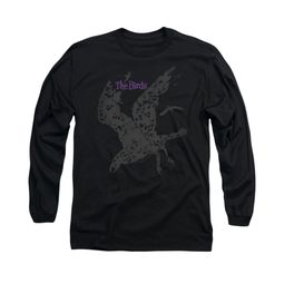 The Birds Shirt Poster Long Sleeve Black Tee T-Shirt The Birds Shirt Poster Long Sleeve Black Tee T-Shirt