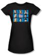 The Brady Bunch TV Framed Juniors Fitted Black T-Shirt