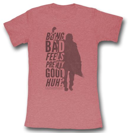 The Breakfast Club Juniors Shirt Be Bad Red Heather Tee T-Shirt