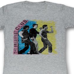 The Breakfast Club Juniors Shirt Three Dudes Grey Tee T-Shirt