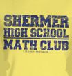 The Breakfast Club Juniors T-Shirt BFC Math Club Light Yellow Tee