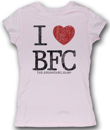 The Breakfast Club Juniors T-Shirt Lovin This Club Pink Tee Shirt