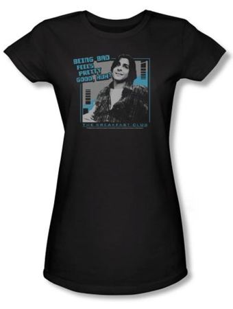 The Breakfast Club Juniors T-shirt Movie Bad Black Tee Shirt