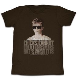 The Breakfast Club Shirt Chicks Can't Smoke Coffee Brown T-Shirt