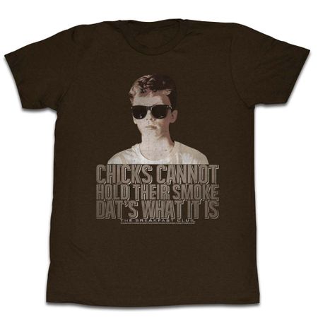 The Breakfast Club Shirt Chicks Can't Smoke Coffee Brown T-Shirt