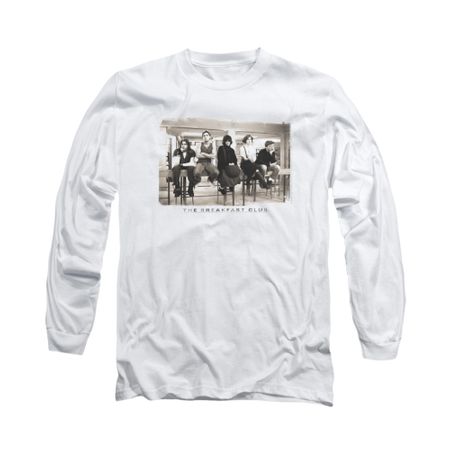 The Breakfast Club Shirt Club Mugs Long Sleeve White Tee T-Shirt