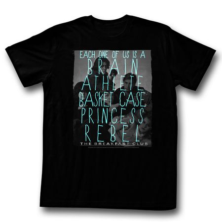 The Breakfast Club Shirt Each Of Us Black T-Shirt