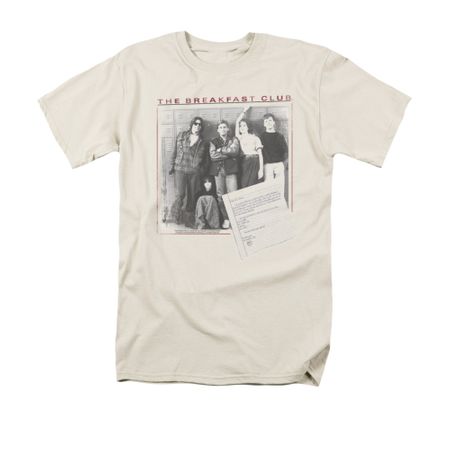 The Breakfast Club Shirt Essay Adult Cream Tee T-Shirt