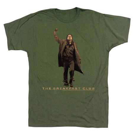 The Breakfast Club Shirt Fist Pump Army Green T-Shirt