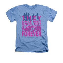 The Breakfast Club Shirt Forever Adult Heather Light Blue Tee T-Shirt