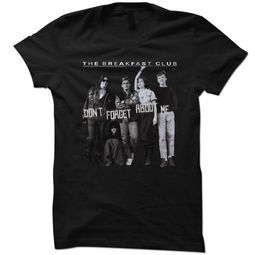 The Breakfast Club Shirt Juniors Don't Forget Me Black T-Shirt