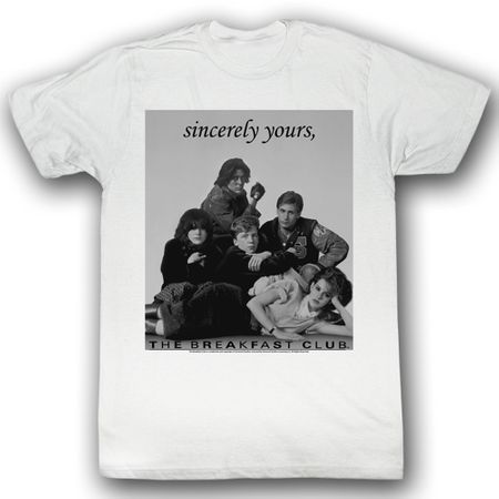 The Breakfast Club Shirt Laid Out Adult White Tee T-Shirt