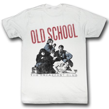 The Breakfast Club Shirt Old School Adult White Tee T-Shirt