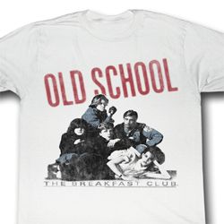 The Breakfast Club Shirt Old School Adult White Tee T-Shirt
