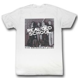 The Breakfast Club Shirt Real Old School White T-Shirt