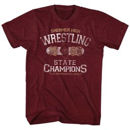The Breakfast Club Shirt Wrestling Maroon T-Shirt