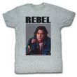 The Breakfast Club T-Shirt BFC Rebel Adult Gray Heather Tee Shirt