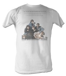 The Breakfast Club T-Shirt Movie BFC Poster Adult White Tee Shirt
