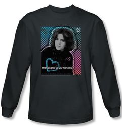 The Breakfast Club T-shirt Movie Heart Dies Charcoal Long Sleeve Shirt