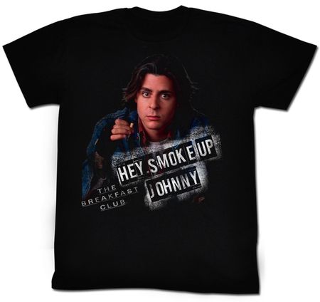 The Breakfast Club T-Shirt Movie Smoke Up Adult Black Tee Shirt