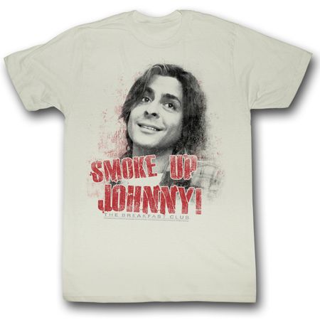 The Breakfast Club T-Shirt Movie Smoke Up Johnny Adult Natural Shirt