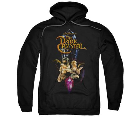 The Dark Crystal Hoodie Sweatshirt Crystal Quest Black Adult Hoody Sweat Shirt
