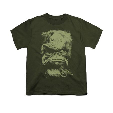 The Dark Crystal Shirt Aughra Kids Military Green Youth Tee T-Shirt