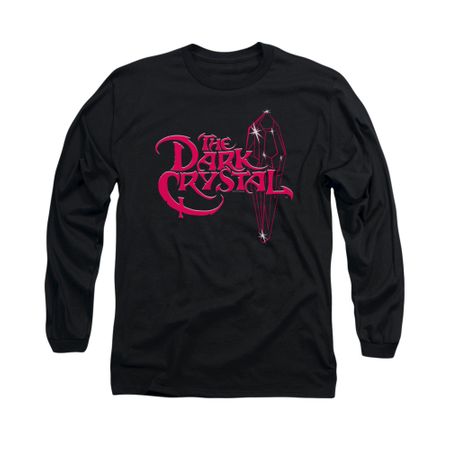 The Dark Crystal Shirt Bright Logo Long Sleeve Black Tee T-Shirt