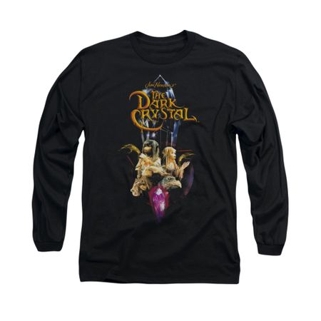 The Dark Crystal Shirt Crystal Quest Long Sleeve Black Tee T-Shirt