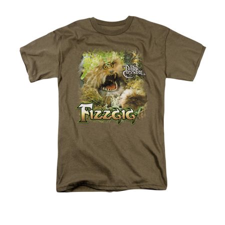 The Dark Crystal Shirt Fizzgig Adult Safari Green Tee T-Shirt