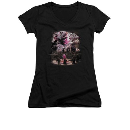 The Dark Crystal Shirt Juniors V Neck Power Mad Black Tee T-Shirt