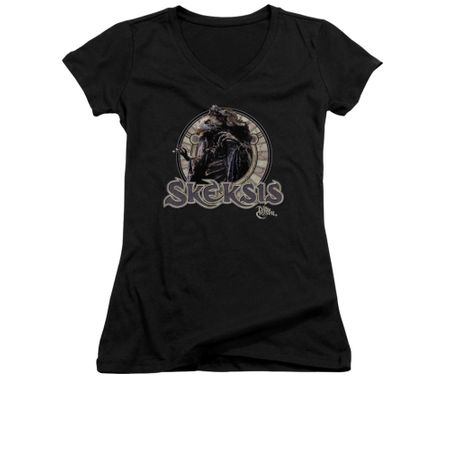 The Dark Crystal Shirt Juniors V Neck Skeksis Black Tee T-Shirt
