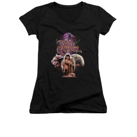 The Dark Crystal Shirt Juniors V Neck The Good Guys Black Tee T-Shirt