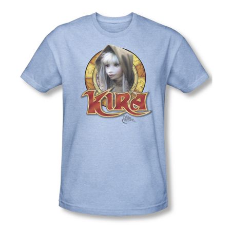 The Dark Crystal Shirt Kira Circle Adult Heather Light Blue Tee T-Shirt