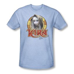 The Dark Crystal Shirt Kira Circle Adult Heather Light Blue Tee T-Shirt