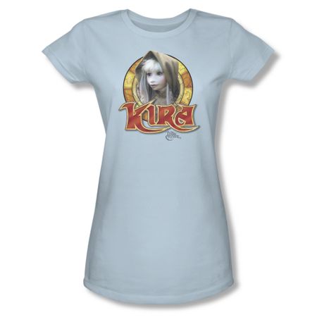 The Dark Crystal Shirt Kira Circle Juniors Light Blue Tee T-Shirt