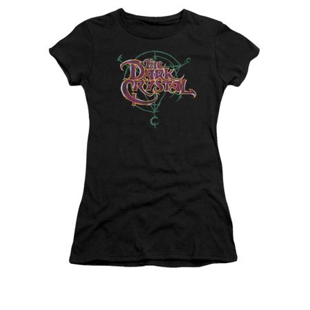 The Dark Crystal Shirt Symbol Logo Juniors Black Tee T-Shirt