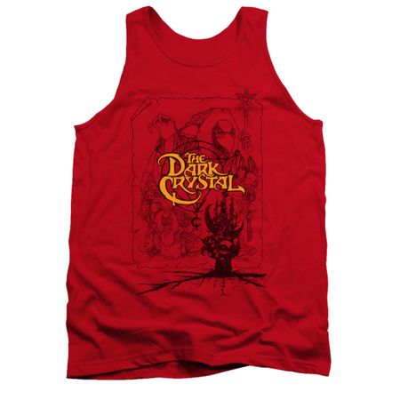 The Dark Crystal Tank Top Poster Lines Red Tanktop