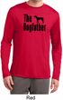 The Dog Father Black Print Mens Moisture Wicking Long Sleeve Shirt