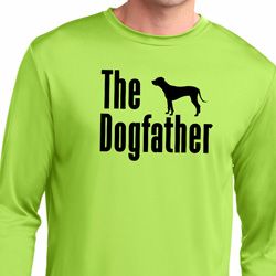 The Dog Father Black Print Mens Moisture Wicking Long Sleeve Shirt The Dog Father Black Print Mens Moisture Wicking Long Sleeve Shirt