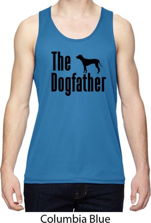 The Dog Father Black Print Mens Moisture Wicking Tanktop
