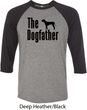 The Dog Father Black Print Mens Raglan Shirt
